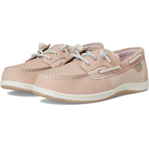 NWT Sperry Girls longfish boat shoes- color rose/pale pink- still in the box - Picture 3 of 9